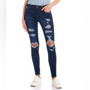 Levi's 710 Super Skinny Distressed Jeans
